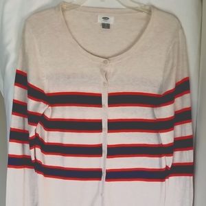 Old Navy Striped Cardigan Sweater